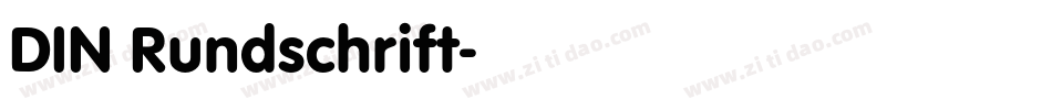 DIN Rundschrift字体转换
